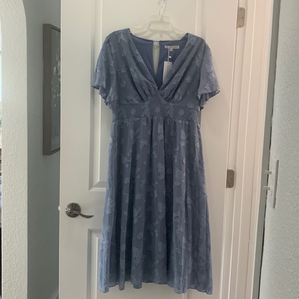 XL Baltic born NWT baby blue floral dress
